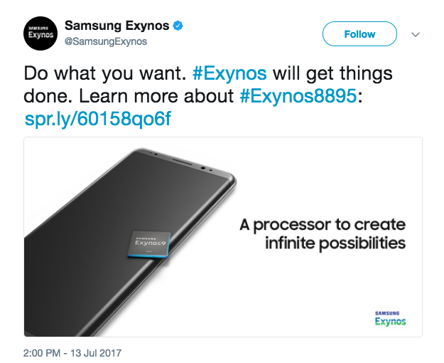 Samsung Exynos/Twitter