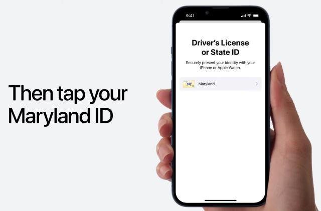 Maryland ID in Apple Wallet