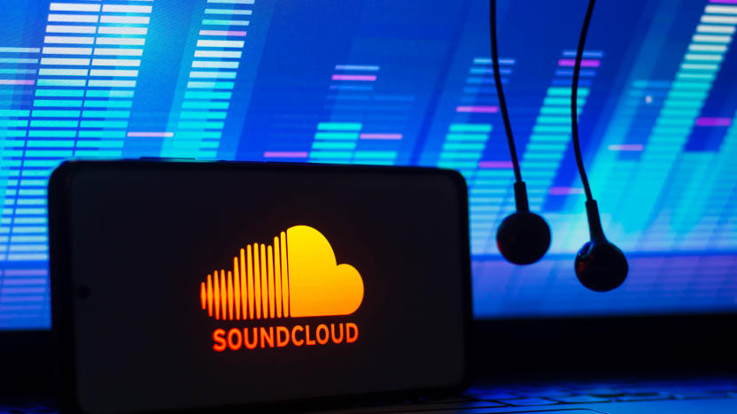 BRAZIL - 2021/12/07: In this photo illustration the streaming service logo SoundCloud seen displayed on a smartphone next to a pair of earphones. (Photo Illustration by Rafael Henrique/SOPA Images/LightRocket via Getty Images)