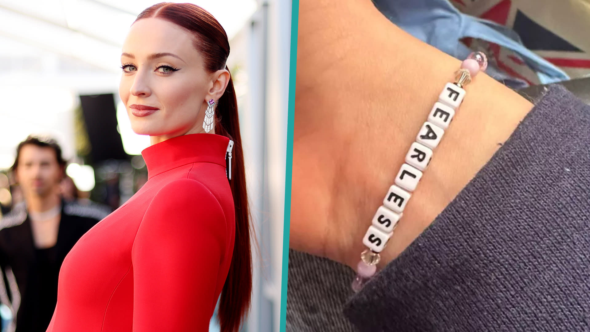 Sophie Turner Wears Fearless Taylor Swift Friendship Bracelet