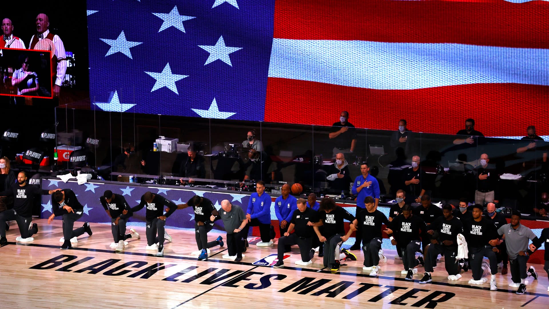 Bucks, Pistons take a knee on opening possessions after riots at the Capitol