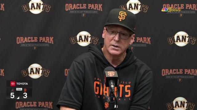 Melvin explains ejection in Giants' loss to D-backs