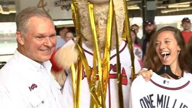 Braves 3-millionth fan gets special surprise at Truist Park