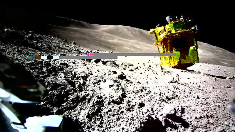 Japan's lunar probe regains power over a week after landing upside down