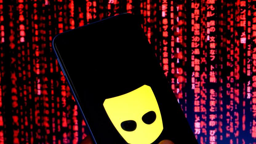 INDIA - 2022/01/23: In this photo illustration a Grindr logo seen displayed on a smartphone. (Photo Illustration by Avishek Das/SOPA Images/LightRocket via Getty Images)