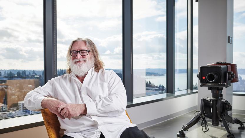 BELLEVUE, UNITED STATES - FEBRUARY 26: Portrait of American video game developer Gabe Newell, photographed at Valve Corporations offices in Bellevue, Washington, on February 26, 2020. (Photo by Olly Curtis/Future Publishing via Getty Images)