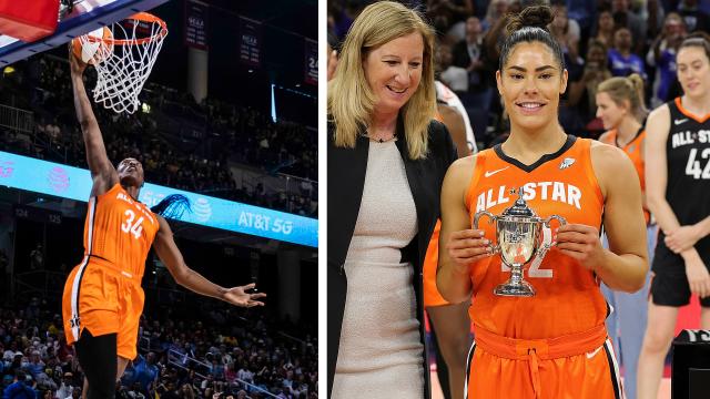 The Rush: WNBA All-Star game features dunk, 4-point hoops and world’s smallest trophy