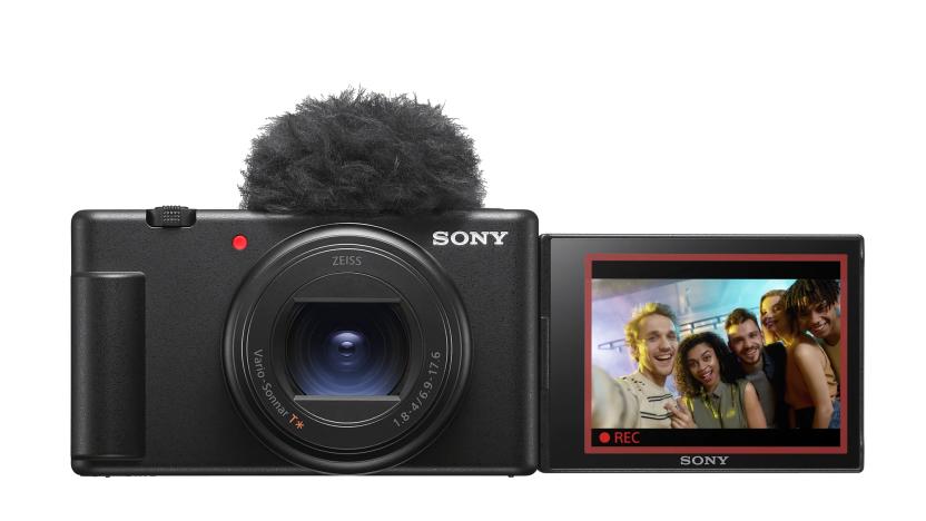 Sony's ZV-1 II has a wide lens so you can fit your whole face in while vlogging