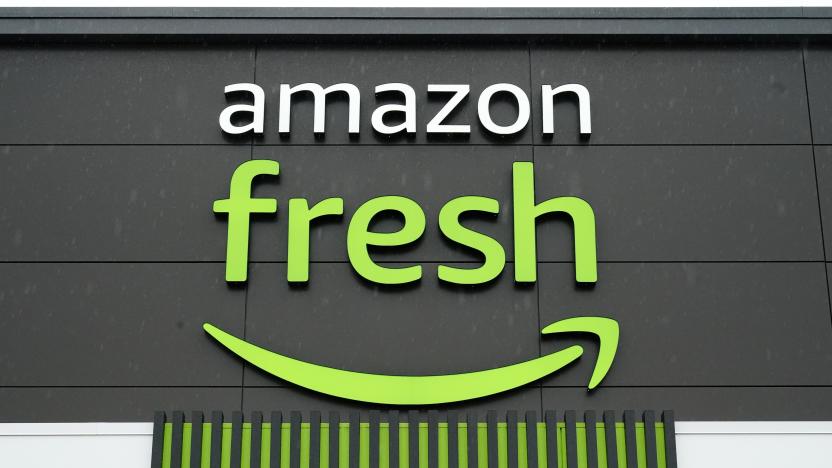 FILE - An Amazon Fresh grocery store is seen, Feb. 4, 2022, in Warrington, Pa. Amazon is removing Just Walk Out technology from its Amazon Fresh stores as part of an effort to revamp the grocery chain. (AP Photo/Matt Rourke, File)