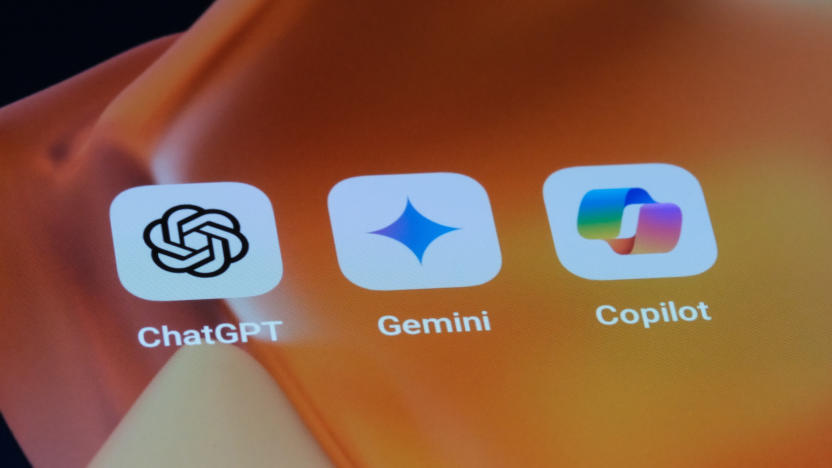 Shanghai,China-Feb.17th 2024: Google Gemini, OpenAI ChatGPT and Microsoft Copilot app icons on screen. Assorted AI mobile apps