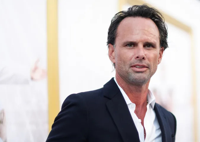 Cast member Walton Goggins poses at a premiere for the HBO television series "The Righteous Gemstones