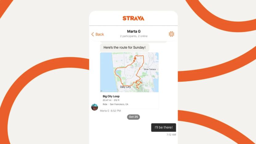 Strava messaging