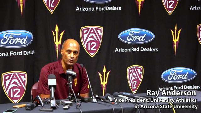 Video: Arizona State athletic director Ray Anderson announces interim football coach