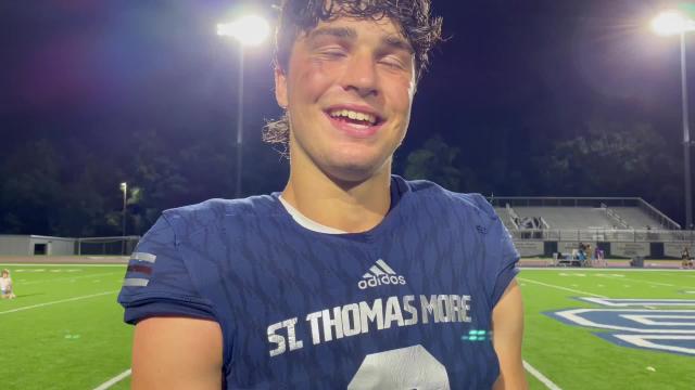 St. Thomas More senior WR Christian McNees details his kickoff return for a touchdown