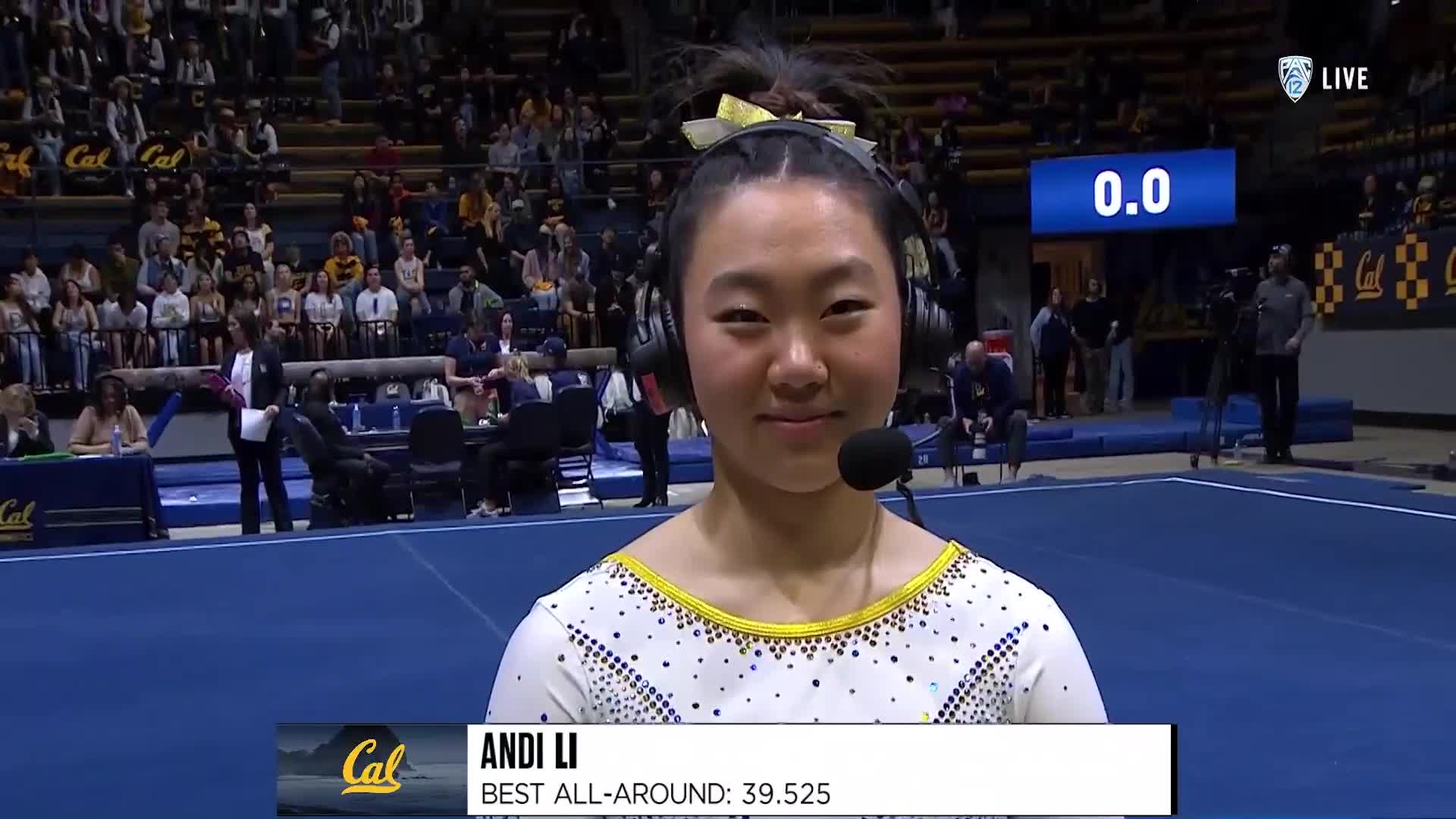Cals Andi Li joins Pac-12 Networks after winning all-around title vs