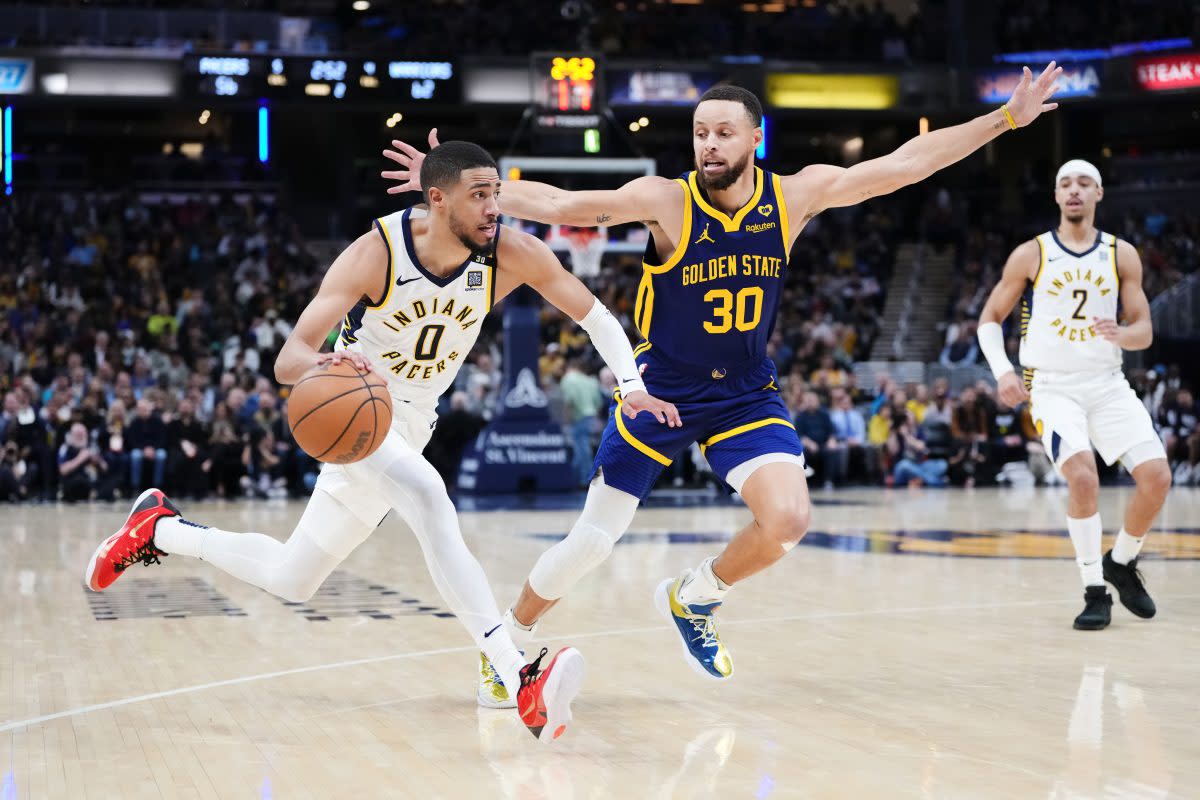 Pacers' Haliburton joins Steph with rare playoff feat vs. Knicks