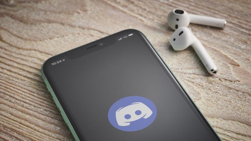 An Apple iPhone 11 smartphone with the Discord software app logo on screen, taken on January 27, 2020. (Photo by Phil Barker/Future Publishing via Getty Images)