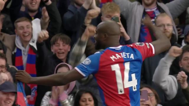 Mateta scores his second to extend Palace's lead