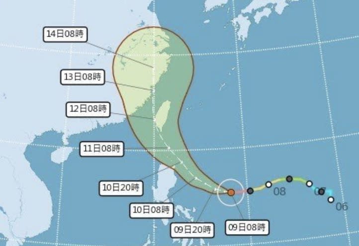 燦樹颱風轉強颱 最快9日晚海警不排除發陸上警報 旅遊 Yahoo奇摩行動版