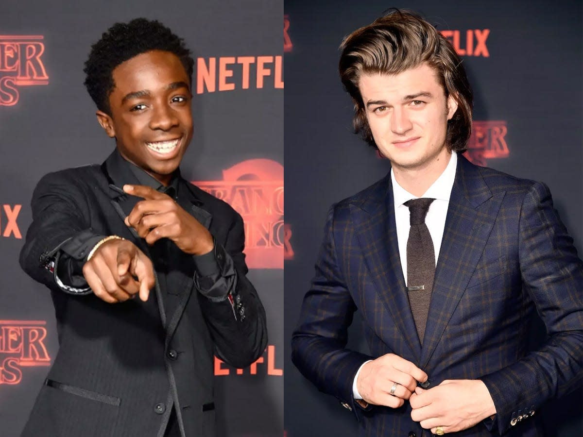 'Stranger Things' star Caleb McLaughlin calls Joe Keery a 'mom bro' after a vide..