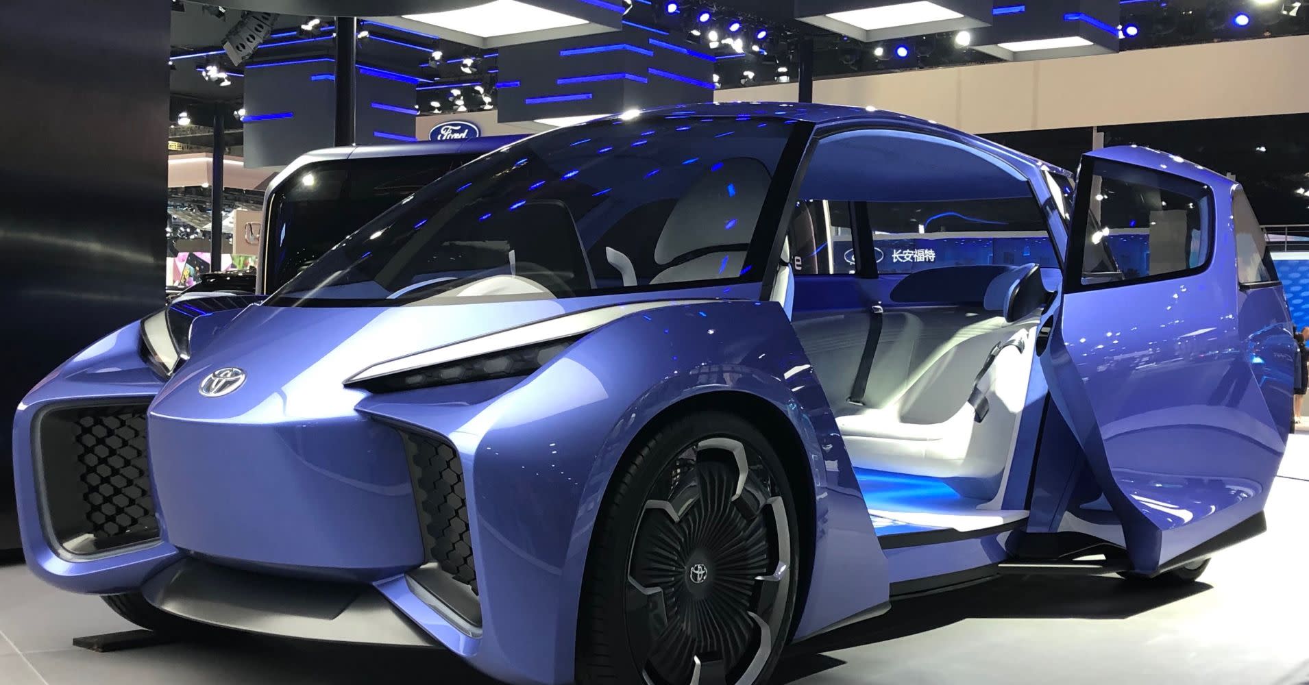 Toyota shows off electric vehicle concept car that only has one front seat