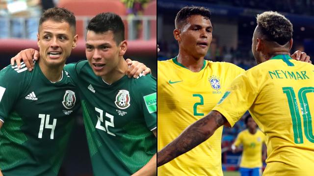 Mexico, Brazil to meet in World Cup knockout showdown