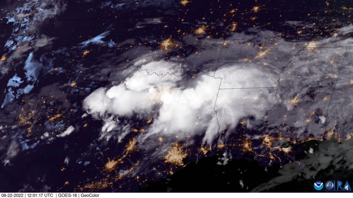L’imagerie satellite capture de violentes tempêtes dans le sud des États-Unis