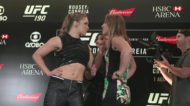 UFC 190: Ronda Rousey vs Bethe Correia Media Day Faceoff