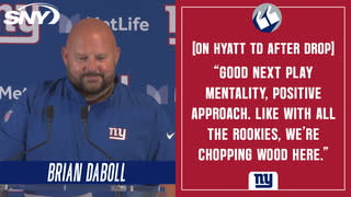 Giants' Jalin Hyatt agrees with Brian Daboll's 'progression' plan