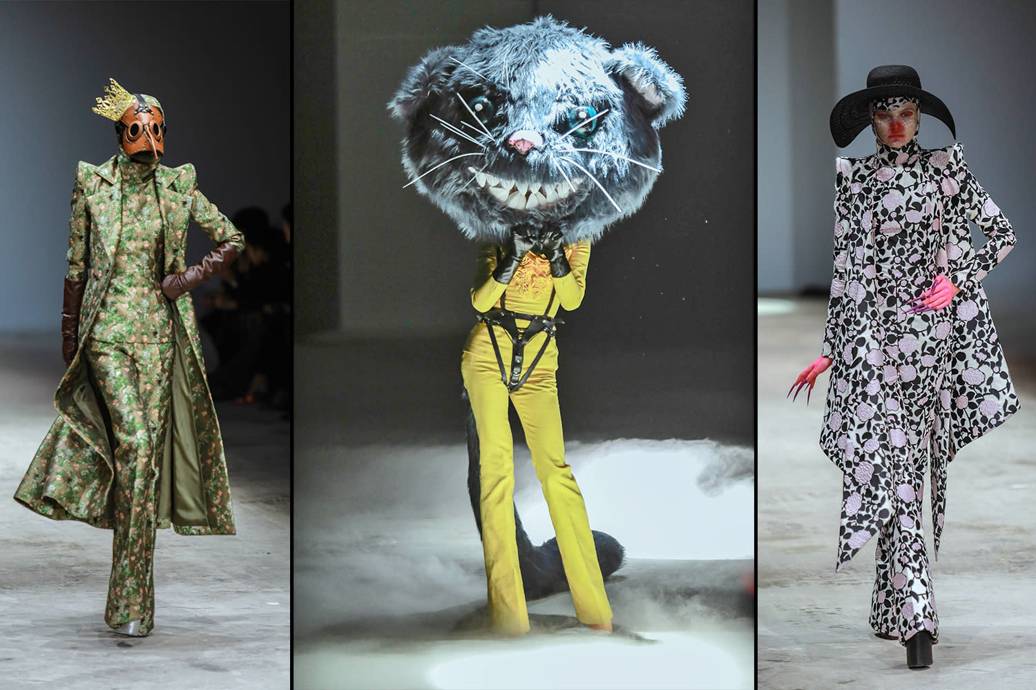Model In A Scary Rat Head Walked A Haute Couture Runway
