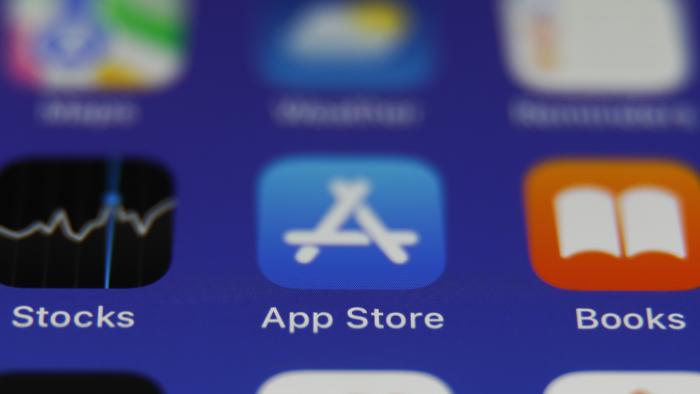 App Store icon is seen displayed on a phone screen in this illustration photo taken in Krakow, Poland on September 11, 2023. 