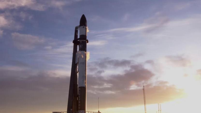 Rocket Lab Electron on launch pad for 'Don't Stop Me Now' mission