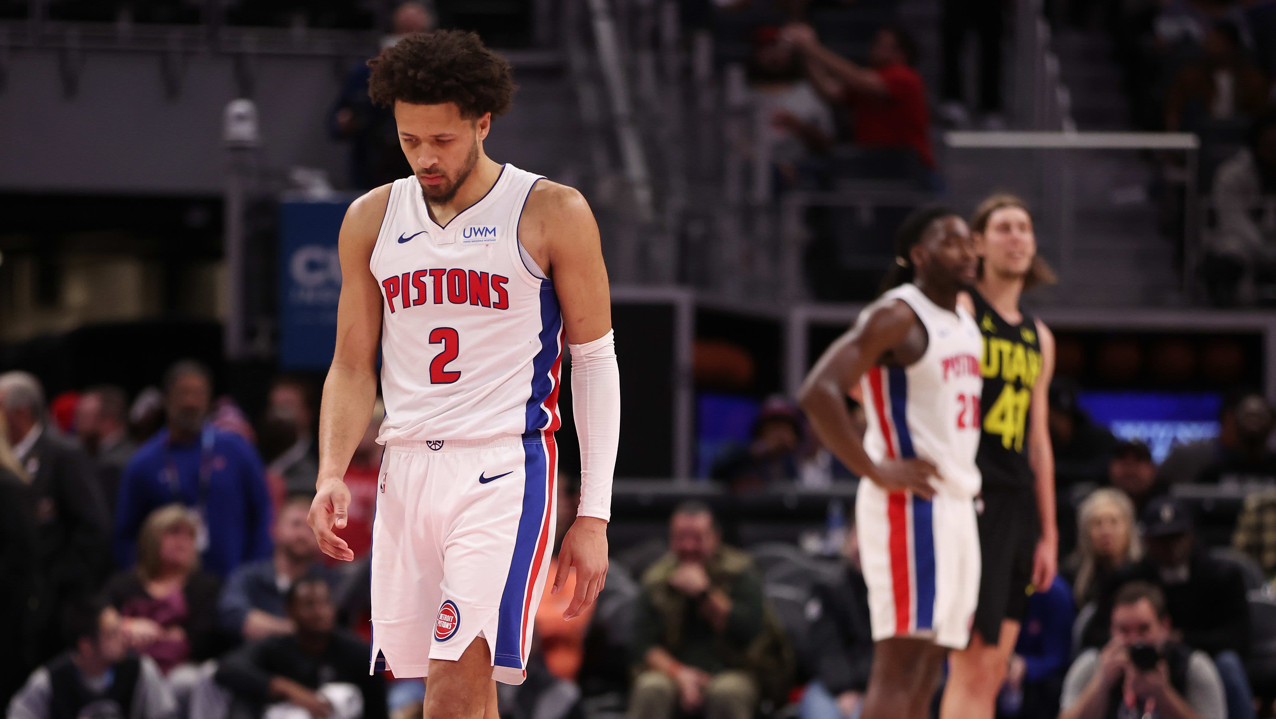 Pistons drop 25th straight, Jazz had injuries: ‘This one hurts ... ’