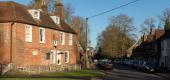 Jane Austen's House, left, in Chawton, England, on Dec. 13, 2014. (The New York Times)