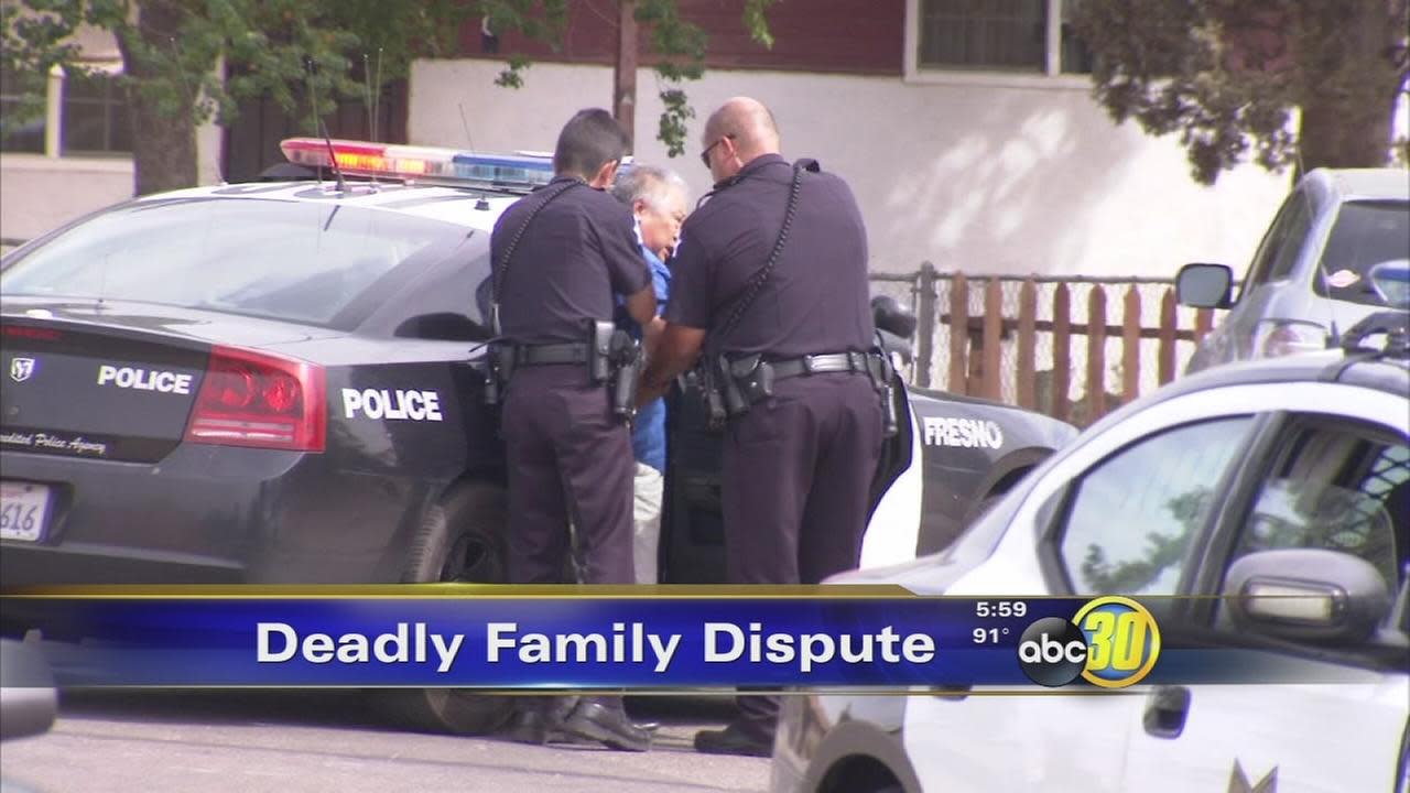 Man shot and killed his own son in Fresno, victim's pregnant wife sent to hospital in labor Video