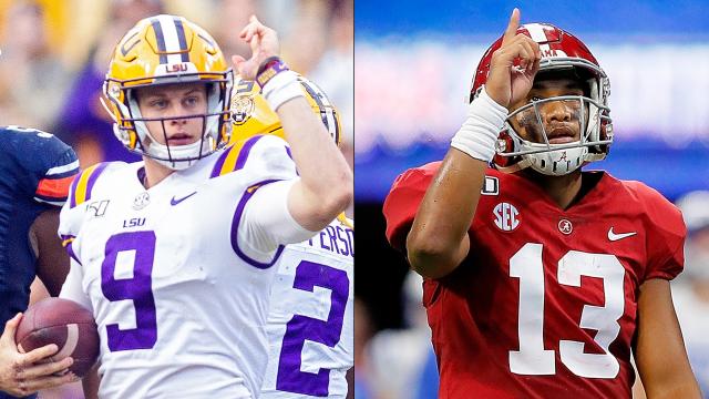 Joe Burrow, Drew Brees swap jerseys before CFB National Championship