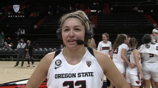‘I came out of halftime hungry’: Talia von Oelhoffen after dropping a career-high 31 points in OSU’s overtime win vs. USC