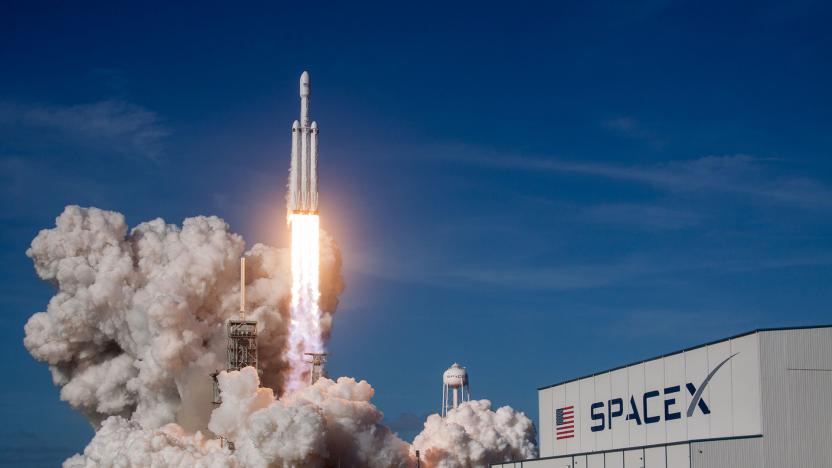 SpaceX Falcon Heavy demo mission launch