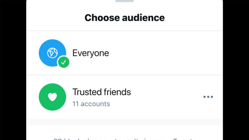 Twitter is considering a "trusted friends" feature.