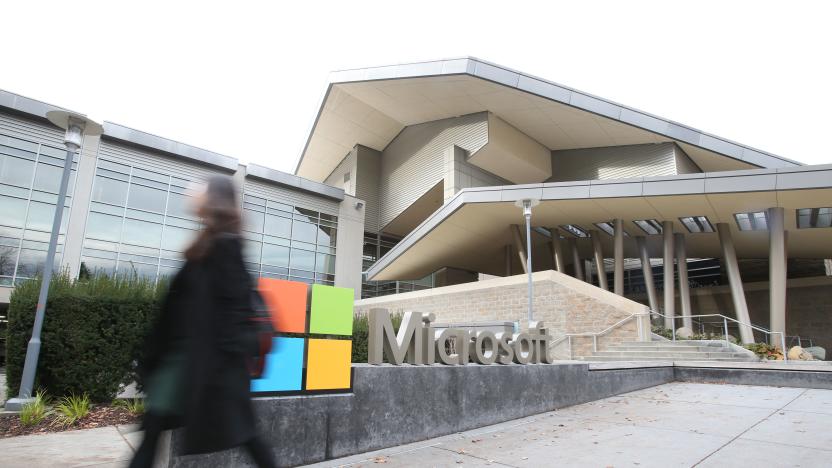 REDMOND ,U.S., Dec. 3, 2019 -- Photo taken on Nov. 14, 2019 shows the Microsoft headquarters in Redmond, the United States. The world will continue to see technological breakthroughs in artificial intelligence ,AI, and their potential application in healthcare and financial services will have a transformative impact on human life, Harry Shum has said. (Photo by Wang Ying/Xinhua via Getty) TO GO WITH Interview: AI breakthroughs potentially to reshape healthcare, finance: Microsoft AI chief (Xinhua/Qin Lang via Getty Images)