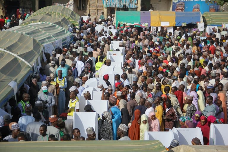 Image result for Nigeria begins count in presidential elections Read more at