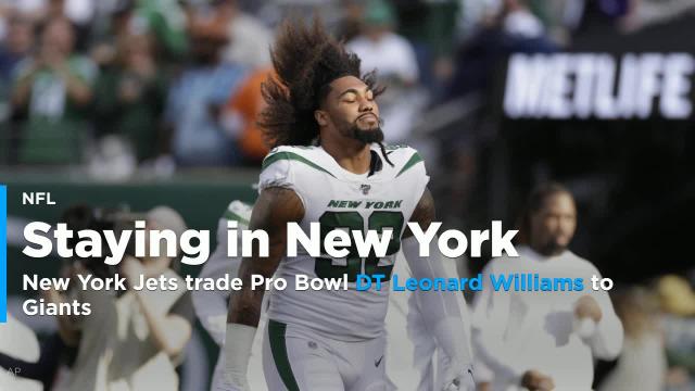 Jets trade Pro Bowl DT Leonard Williams to Giants