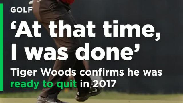 Tiger Woods confirms he was ready to quit in 2017