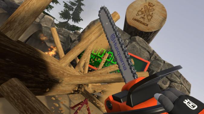 Live out your lumberjack dreams in a VR chainsaw simulator