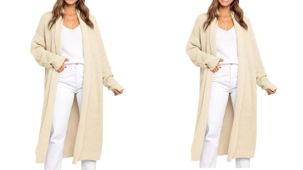 Prime Day Deal: Long Cardigan Jacket Fall Outfit