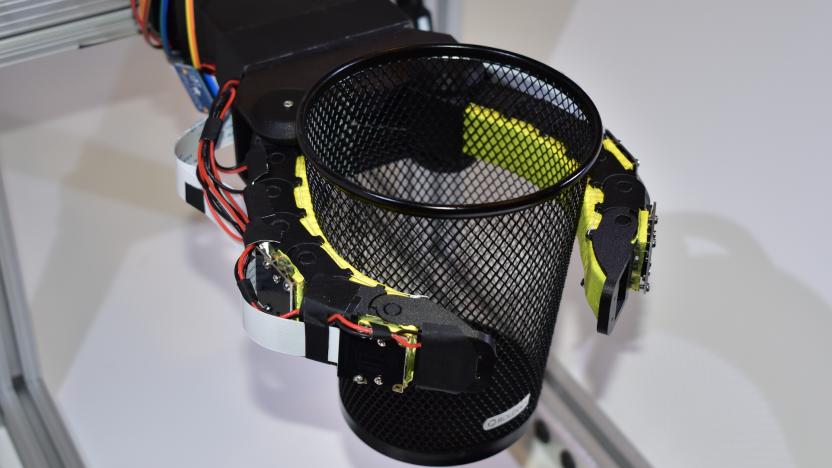 MIT adds cameras and a neural network to a soft robotic gripper.