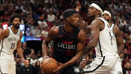 Nets' two-game winning streak comes to end with 122-115 loss to Heat
