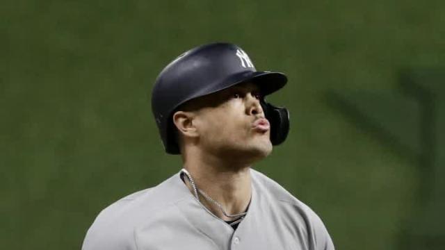 Quad injury keeps Giancarlo Stanton out of Yankees lineup