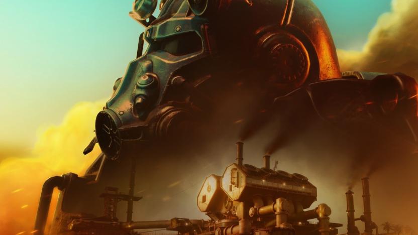 A giant Fallout helmet in Fortnite.