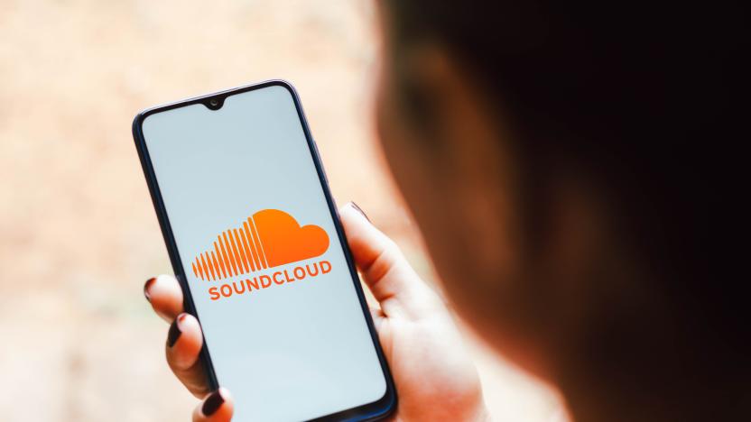 BRAZIL - 2021/09/28: In this photo illustration the SoundCloud logo seen displayed on a smartphone. (Photo Illustration by Rafael Henrique/SOPA Images/LightRocket via Getty Images)